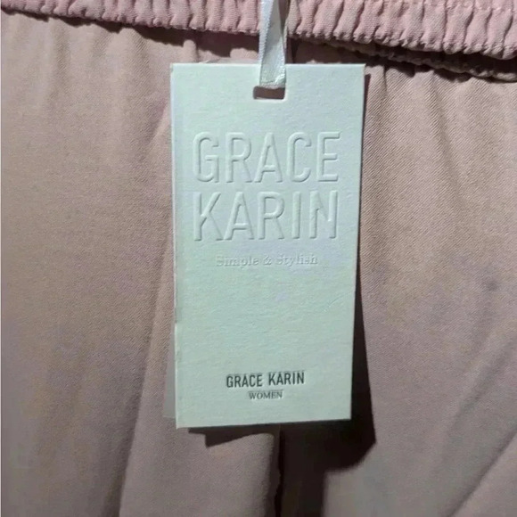 Grace Karin Womens pink Two Way Boho Ruffle Tiered Tube Top Dress - Picture 3 of 4